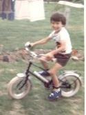 Danny's first bike, 1979