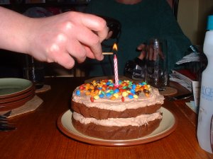 Jenny's first birthday cake