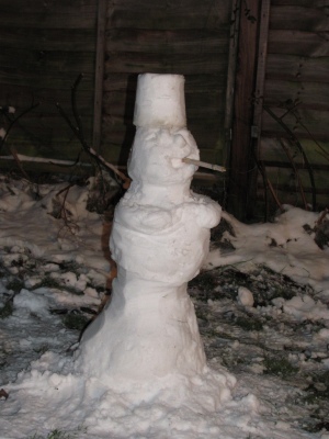 A bigger snowman