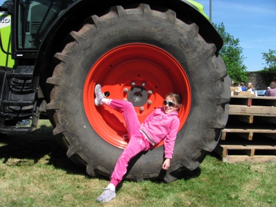 Jenny's ambition is one day to model for Tractor & Machinery magazine